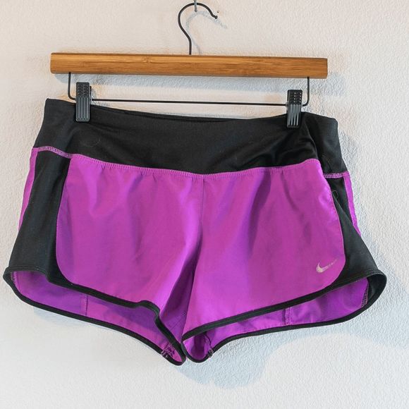 Nike Pants - Nike Track Running Athletic Shorts Quick Dry Material Purple Women’s Medium
